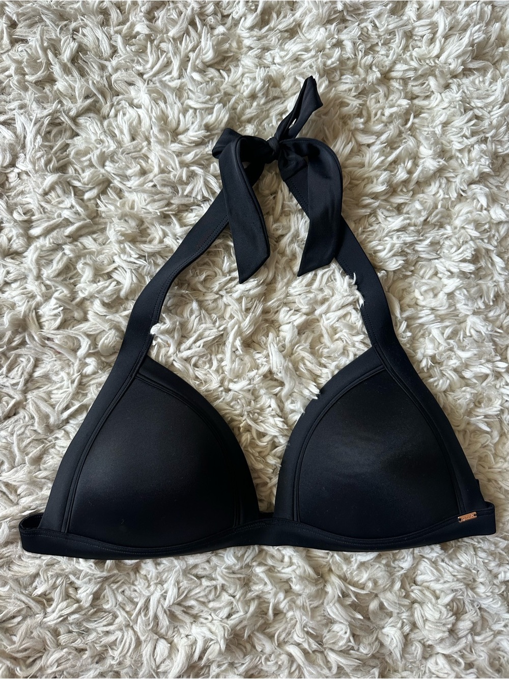 Victoria’s Secret PINK Triangle Bikini Top (Black)